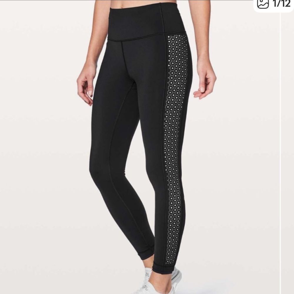 Lululemon Color Me Quick 7/8 Tight Legging Black Laser Cut